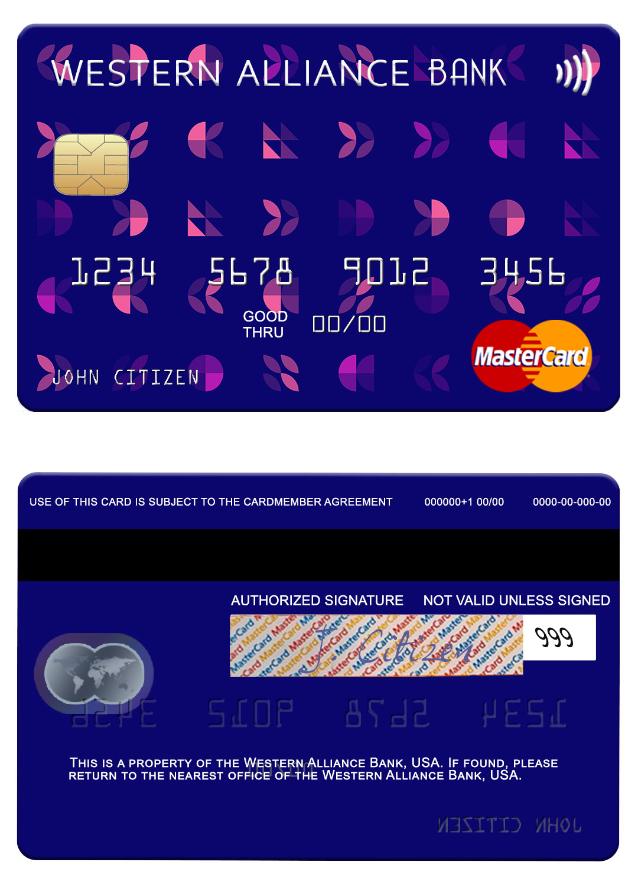 USA Western Alliance Bank mastercard